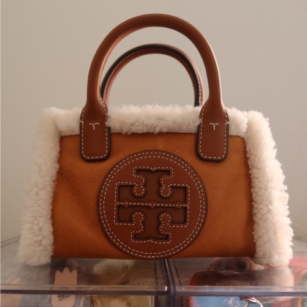 SOLD Brown Shearling Tote Bag